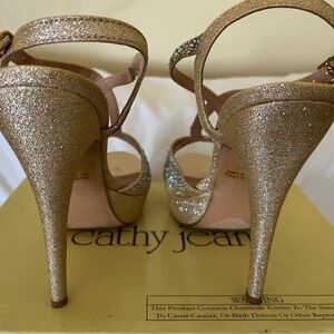 Cathy Jean Gold High Heel